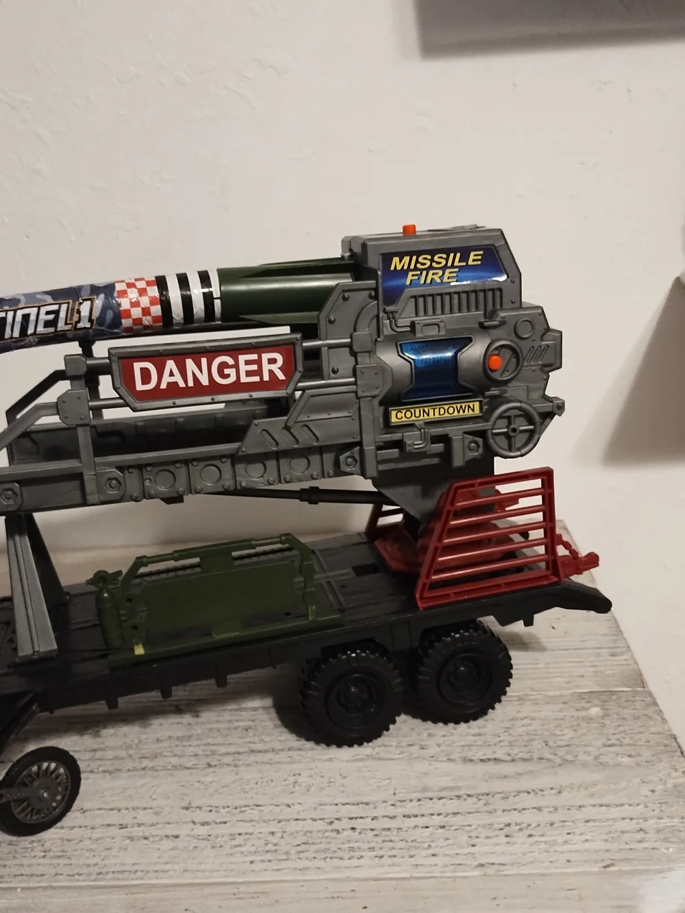 Military Transport Playset - Green and Red Tactical Truck